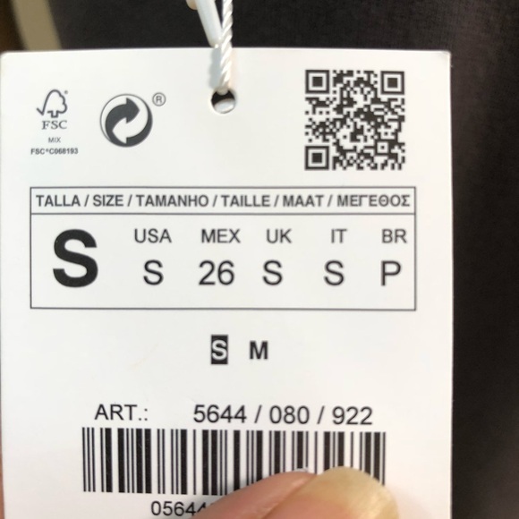 Zara Trafaluc Charcoal Sleeveless Sweater Midi Dress Size Small NWT - Picture 5 of 10